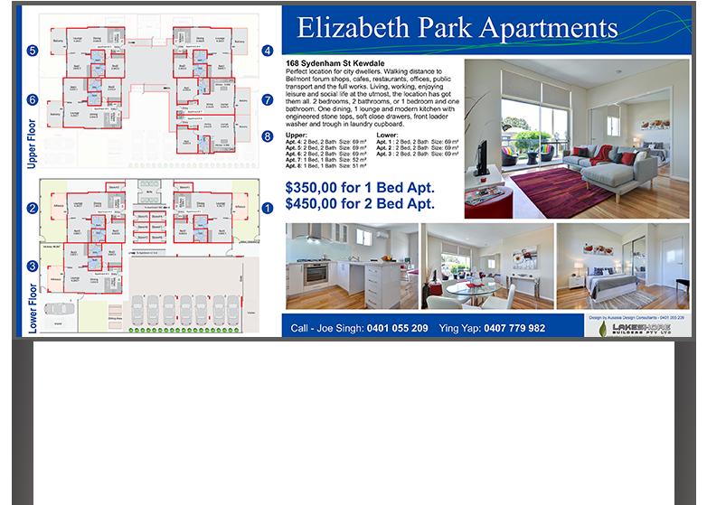 Sign Board with floor plan